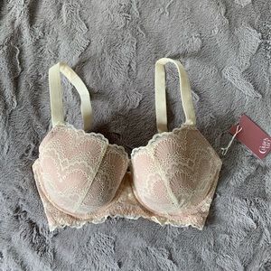 White Nude Lace Bra